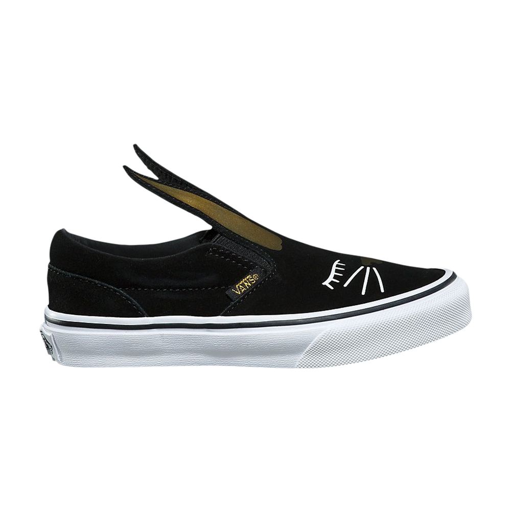 Pre-owned Vans Slip-on Kids 'bunny' | Black | Kid's Size 2.5