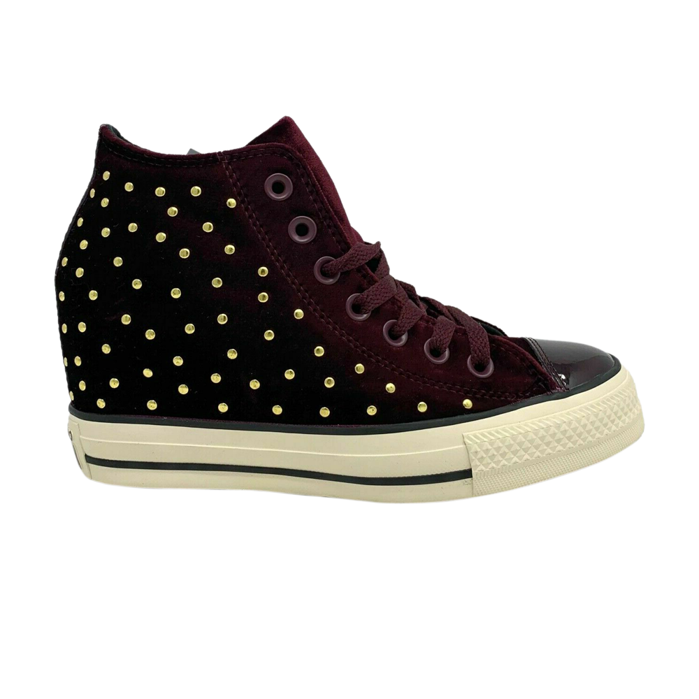 Pre-owned Converse Wmns Chuck Taylor All Star Lux Mid 'dark Sangria' In Red