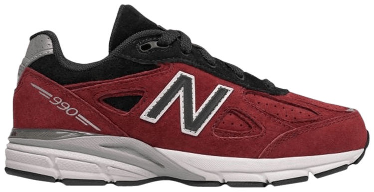 New Balance 990v4 Big Kid Dark Red