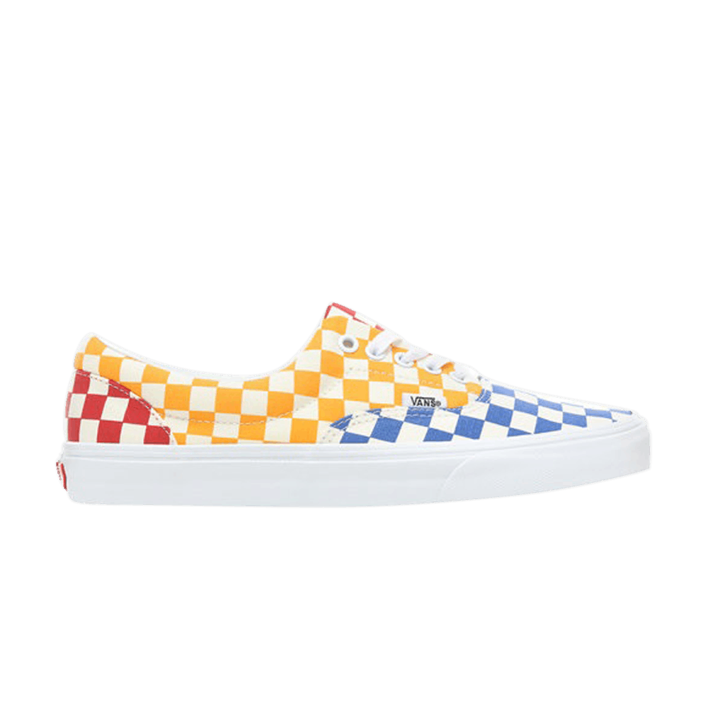 vans era checkerboard multicolor