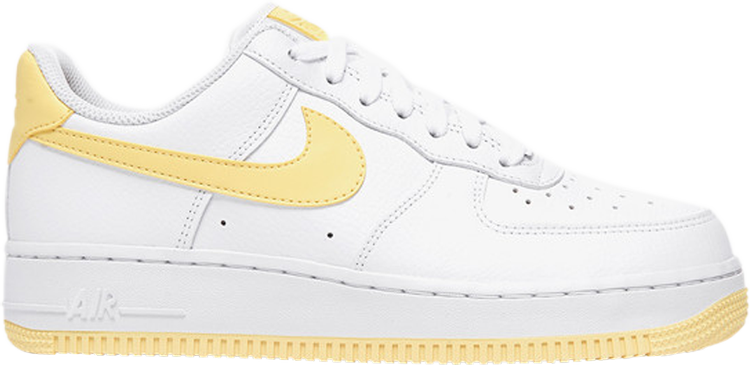 NIKE AIR FORCE 1 '07 TRIPLE WHITE YELLOW WOMEN/GIRL GS MULTI SIZE *NEW *  AF1 