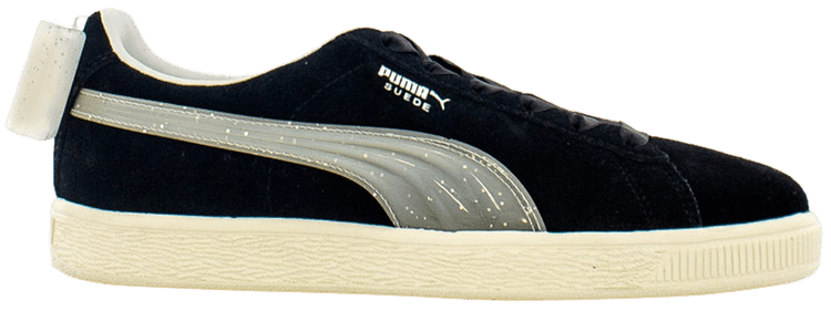 Puma Suede Bow Jelly Jr Black Grey Silver