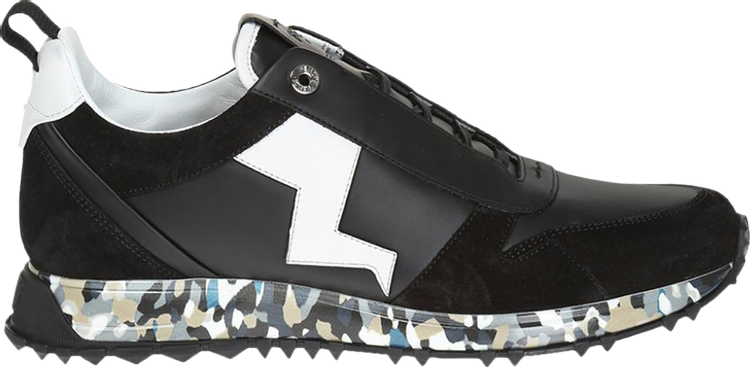 Fendi Leather Sneaker 'Black Camo'