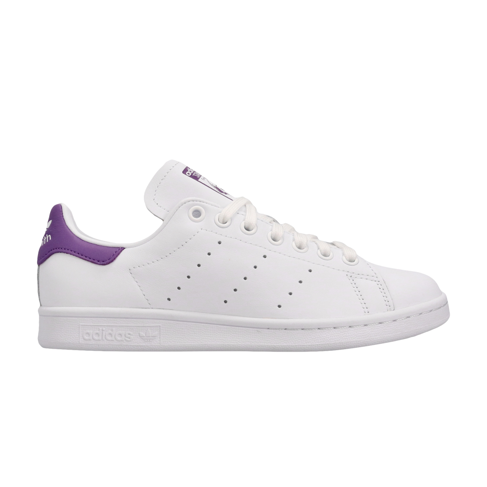 Pre-owned Adidas Originals Wmns Stan Smith 'active Purple' In White