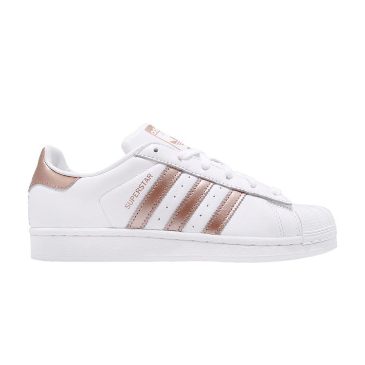 Size 5.0 Wmns Superstar Copper Metal
