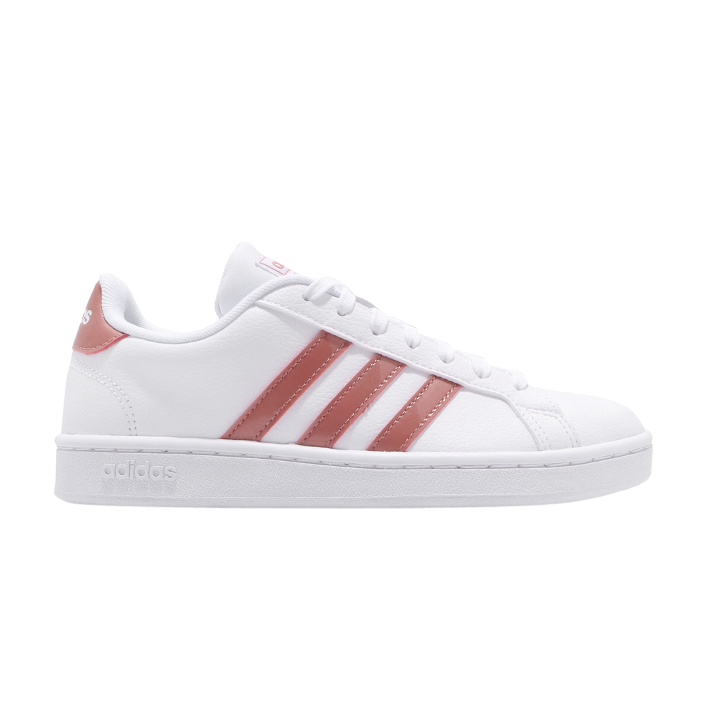 Pre-owned Adidas Originals Wmns Grand Court 'raw Pink' In White