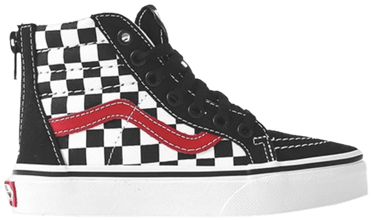 Vans Sk8 Hi Zip Kids Checkerboard