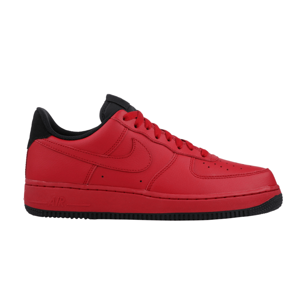 nike air force 1 low black gym red