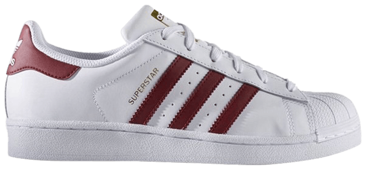Adidas Wmns Superstar White Burgundy