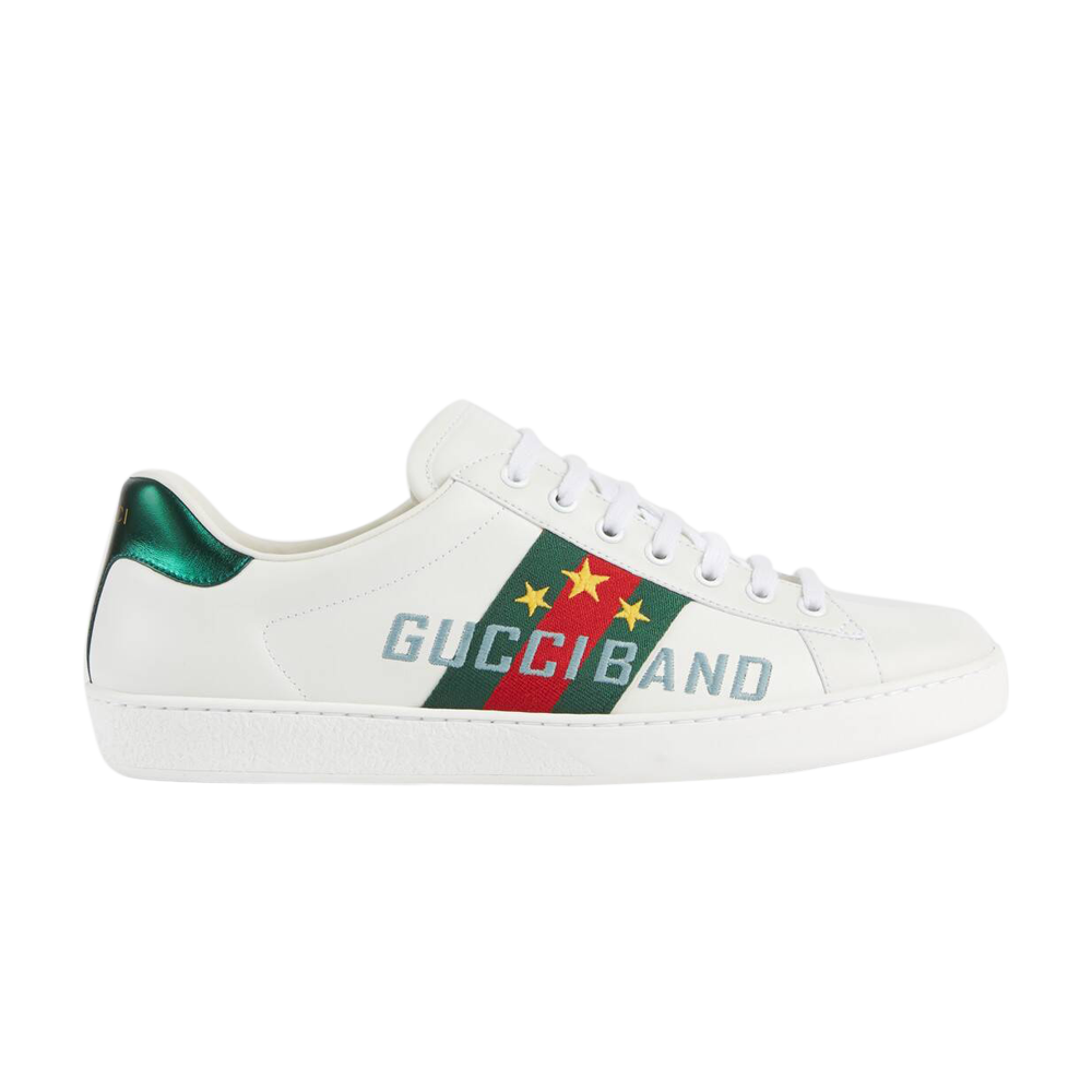 Pre-owned Gucci Ace ' Band' In White