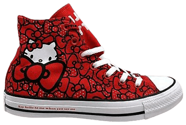 Hello Kitty x Converse Chuck Taylor All Star Hi TD Fiery Red