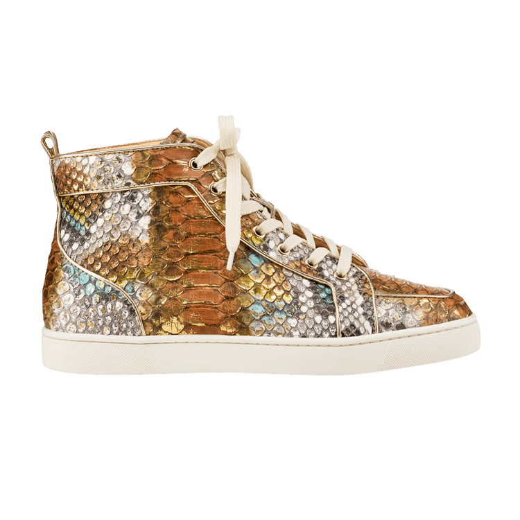 Buy Christian Louboutin Rantus Orlato Flat High 'Python Light Gold ...