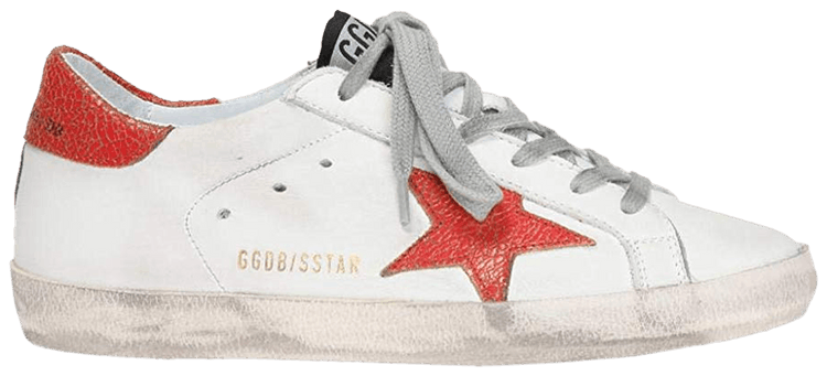 Golden Goose Wmns Superstar White Red