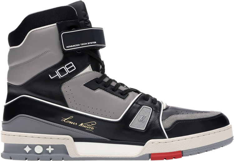 Buy Louis Vuitton Trainer Sneaker Boot 'Black Grey' - 1A54IS