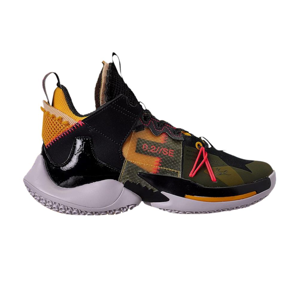 Pre-owned Air Jordan Why Not Zer0.2 Se Bg 'orange Pulse' | Kid's Size 6.5