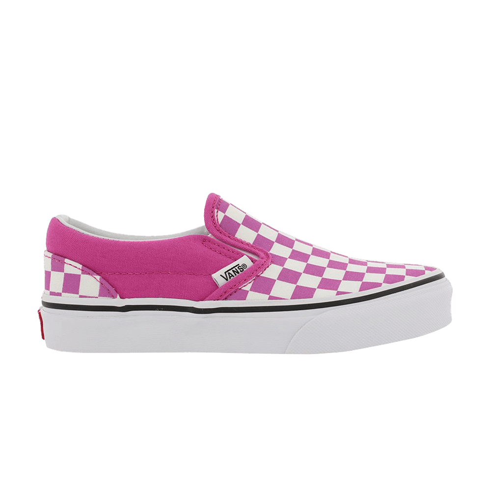 Raspberry rose checkered vans Clearance