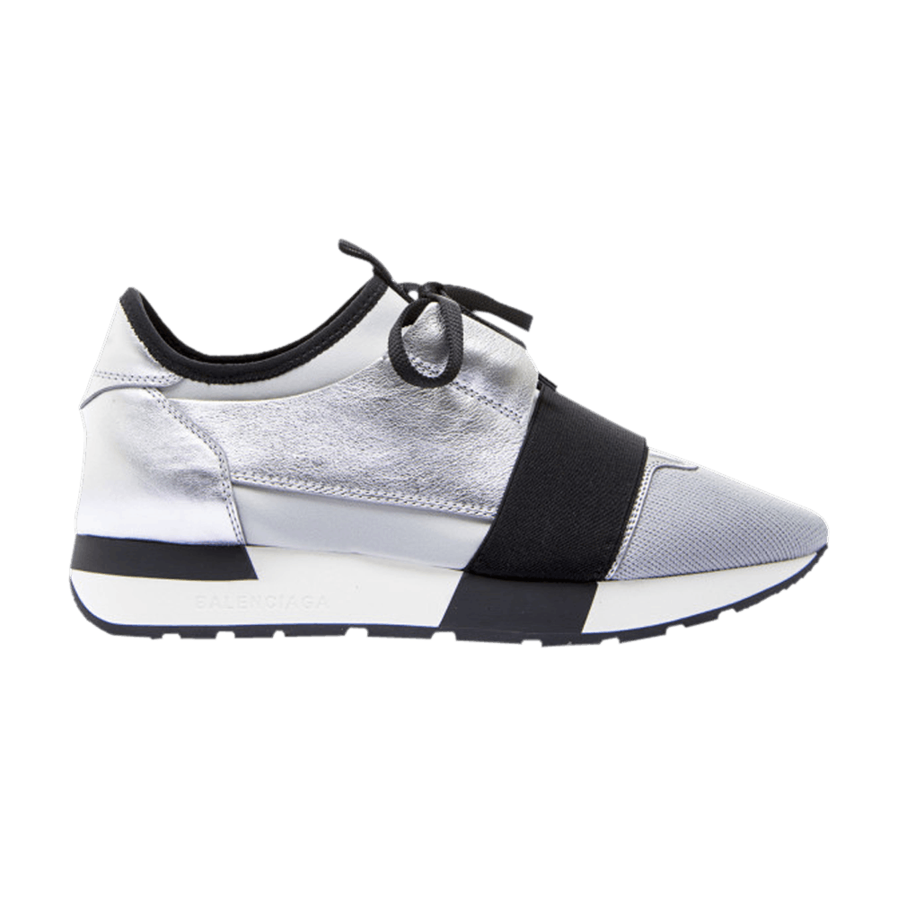 Balenciaga race runners silver