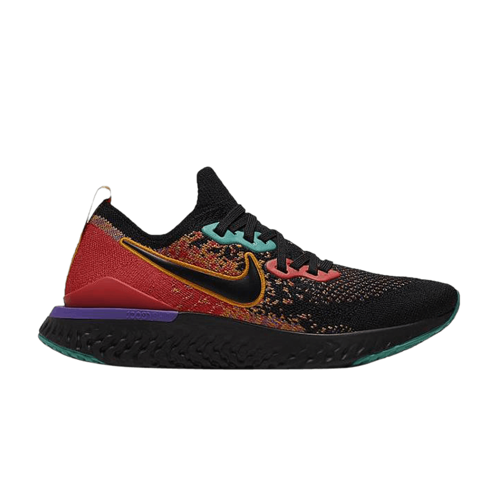 Nike epic react flyknit 2 black ember glow Clearance