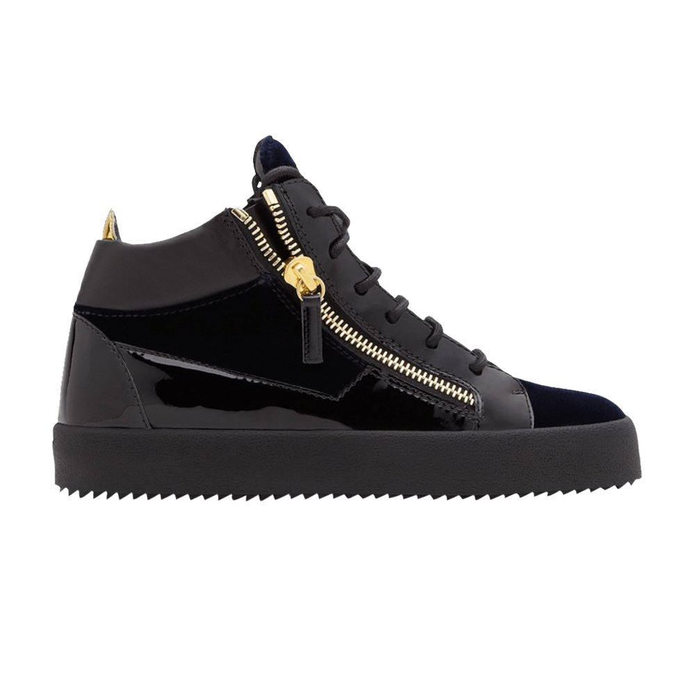 Giuseppe Zanotti Kriss Mid 'Blue Velvet' Sneakers | Men's Size 9