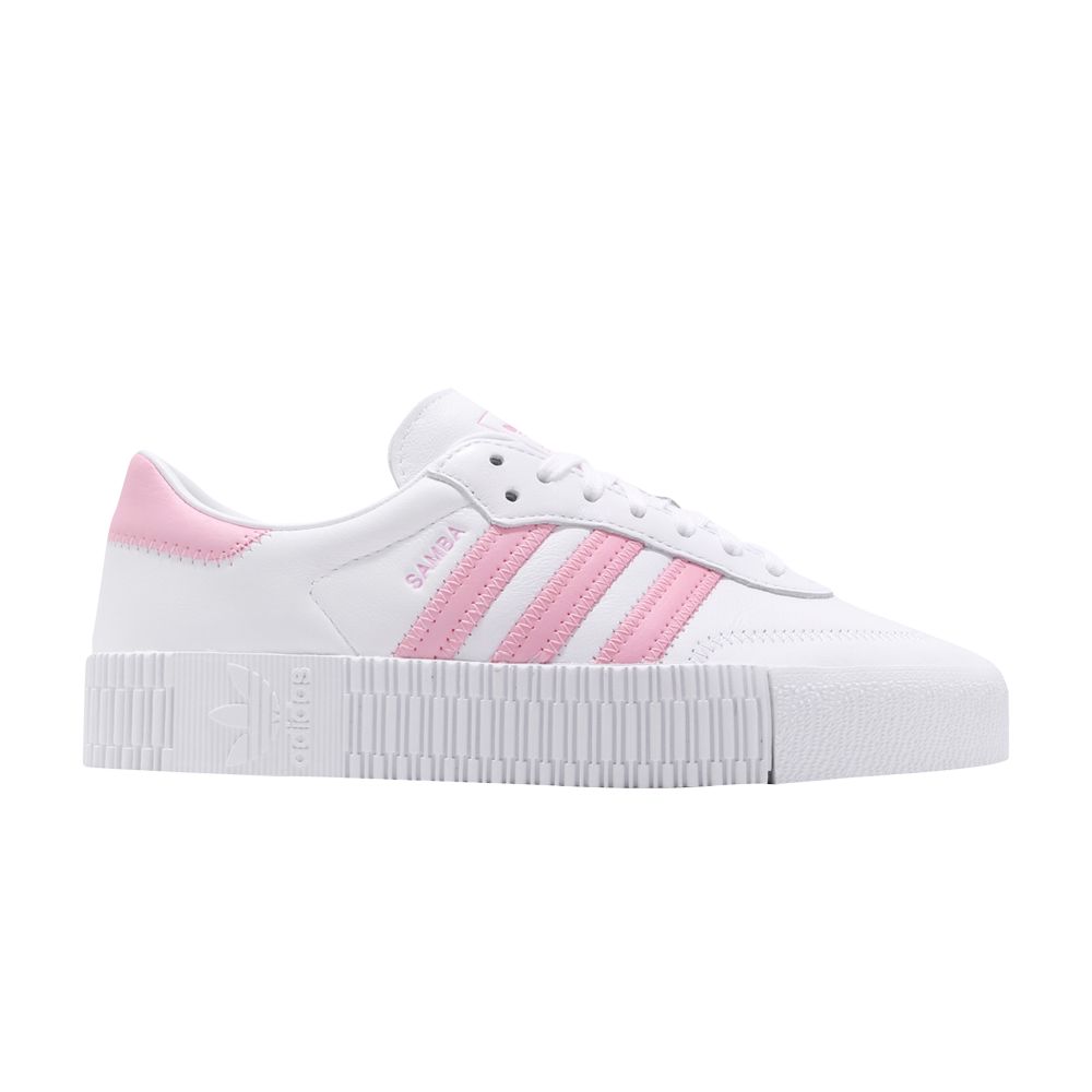 Pre-owned Adidas Originals Wmns Sambarose 'true Pink' In White