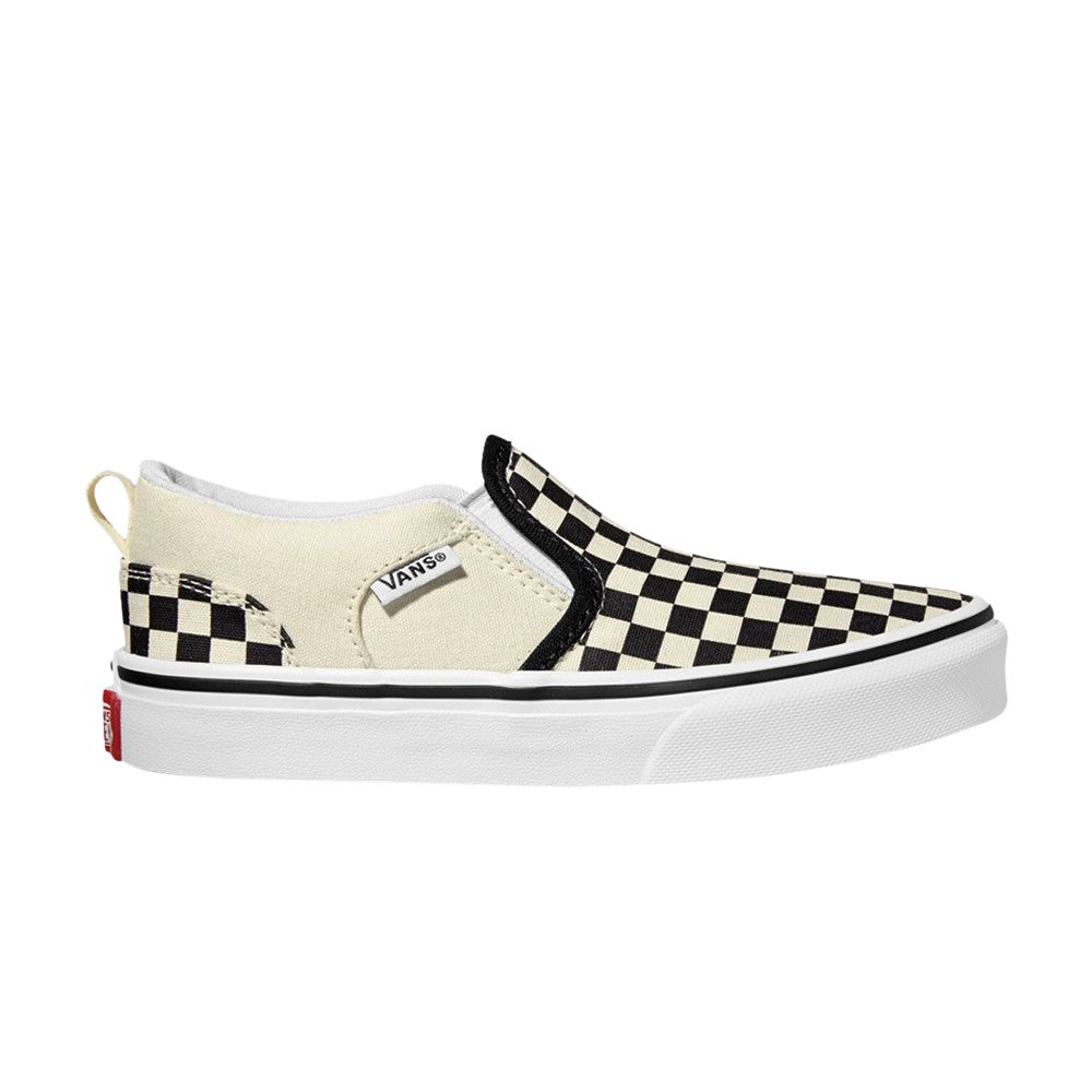 Vans Asher Kids 'Checkerboard' | Black | Kid's Size 3