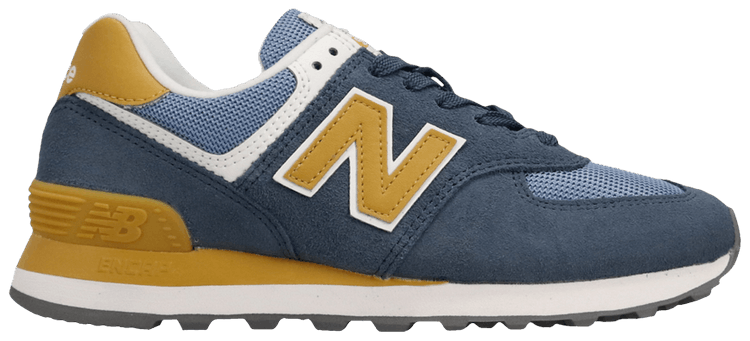 New Balance Wmns 574 Blue Yellow White