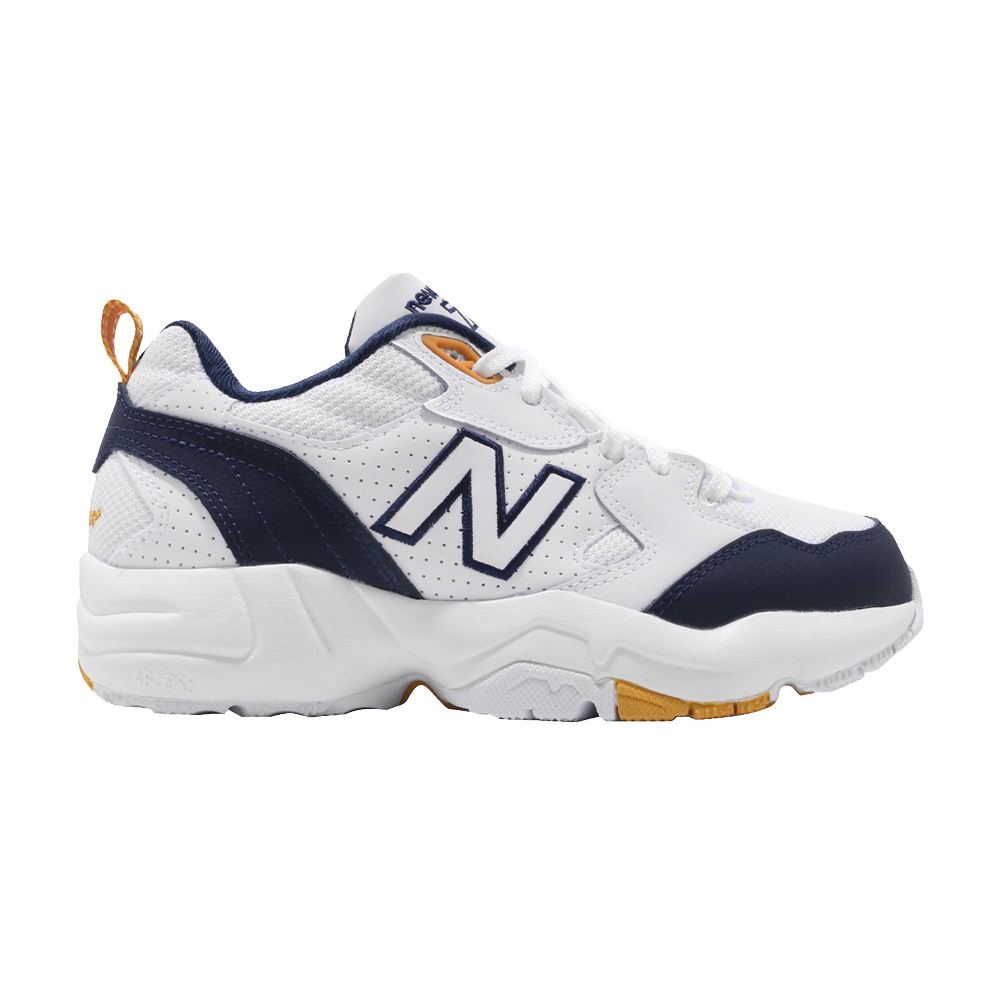 Pre-owned New Balance Wmns 708 Wide 'white Navy Yellow'