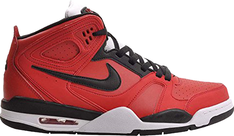 NIKE Air Flight Falcon High-top Sneakers Red Black 397204-601 Size 8.5 US
