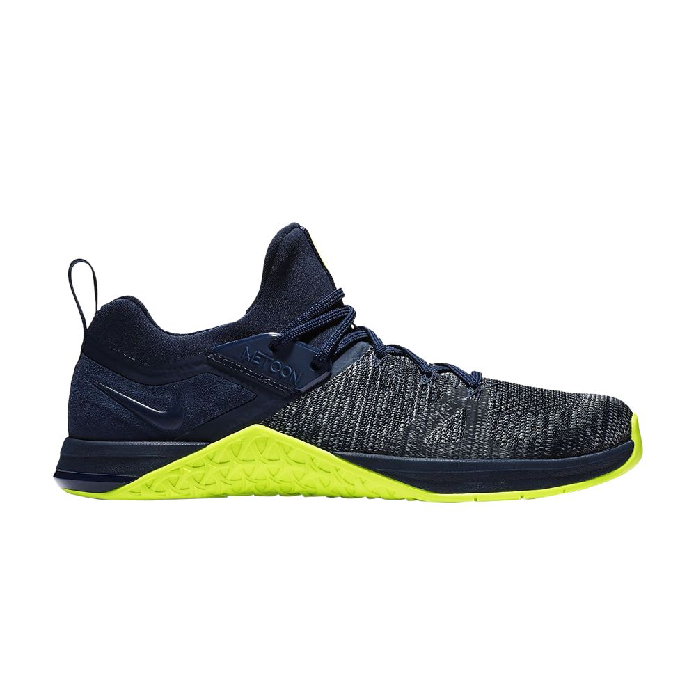Nike Metcon Flyknit 3 'Obsidian Volt' | Blue | Men's Size 6 - AQ8022-407