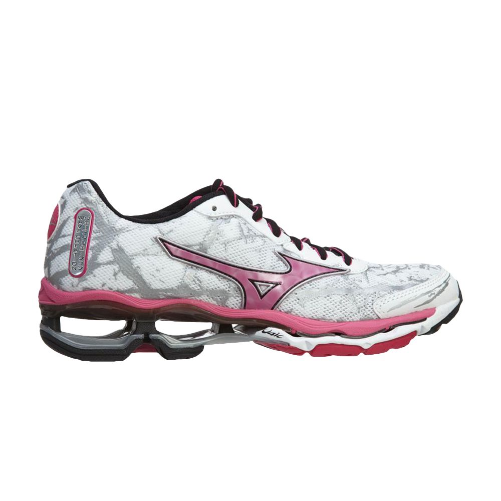Pre-owned Mizuno Wmns Wave Creation 16 'white Fuchsia Purple' | Women's Size 6