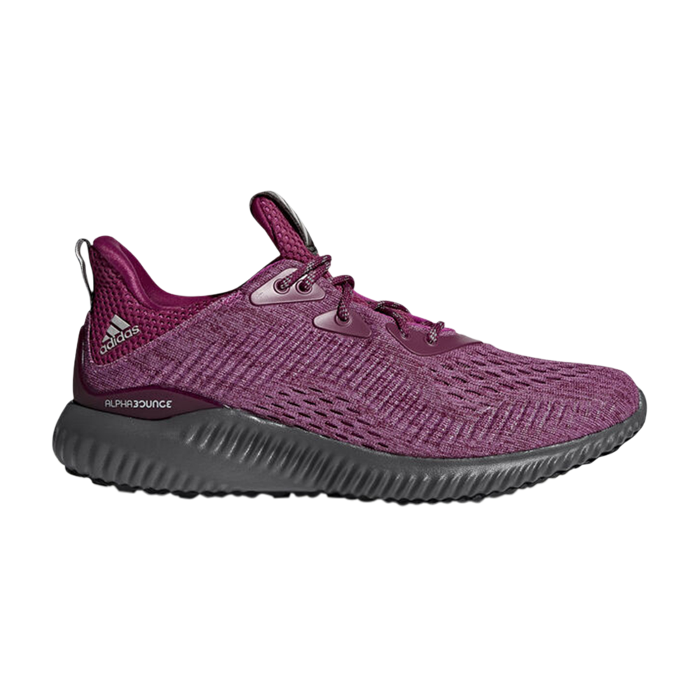 Pre-owned Adidas Originals Wmns Alphabounce Em 'mystery Ruby' In Red