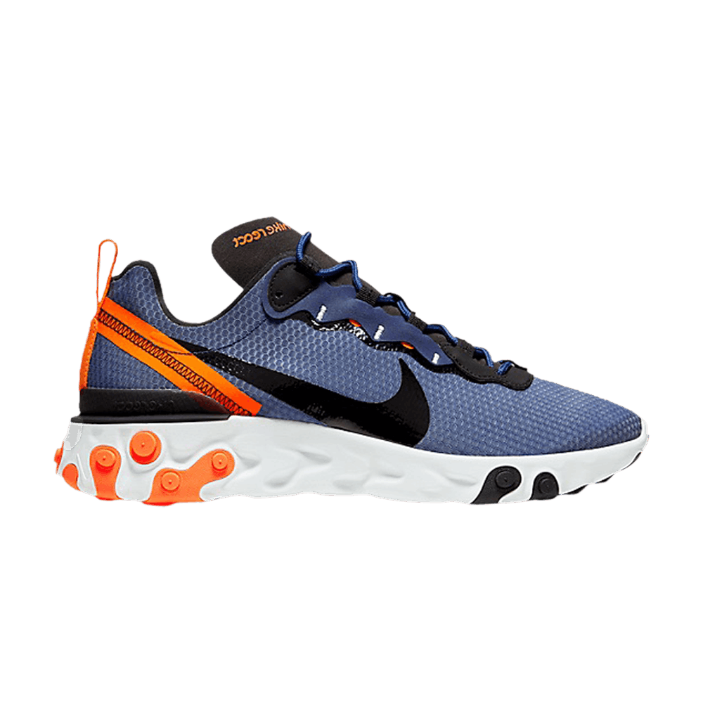 Nike react element 55 navy orange clearance