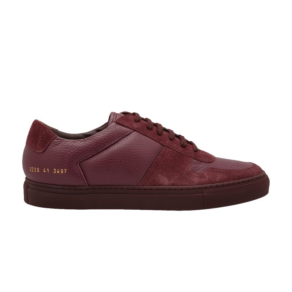Pre-owned Common Projects Bball Low Premium 'bordeaux' | Red | Men's Size 43