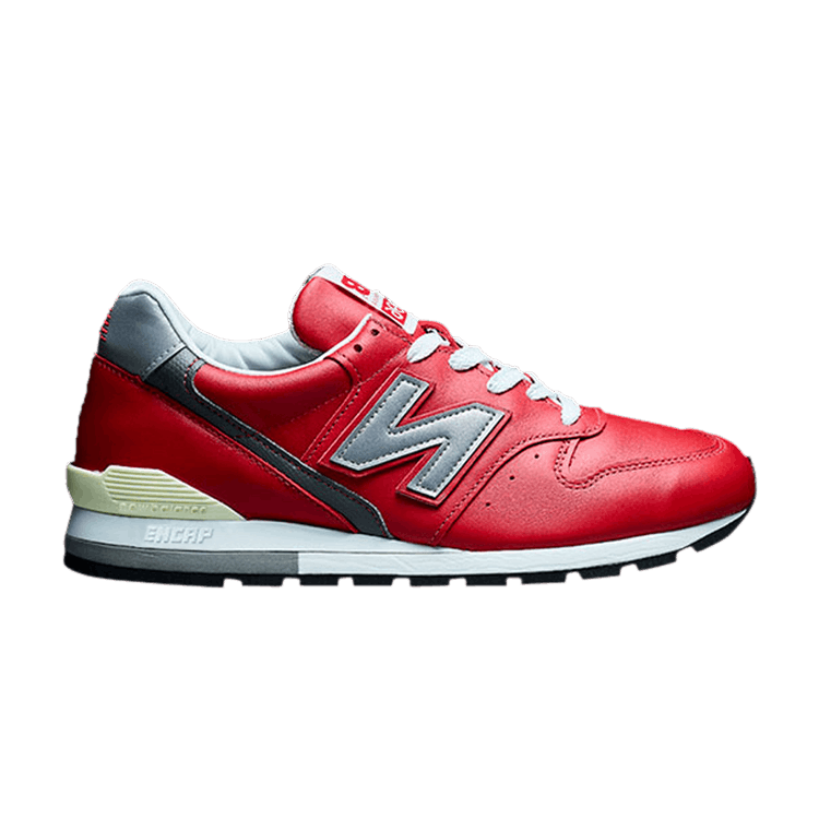 New Balance ☆ made in USA ‘M996NCA’ Smooth Leather Red New Balance 996 Red Leather Made in USA Running Shoes