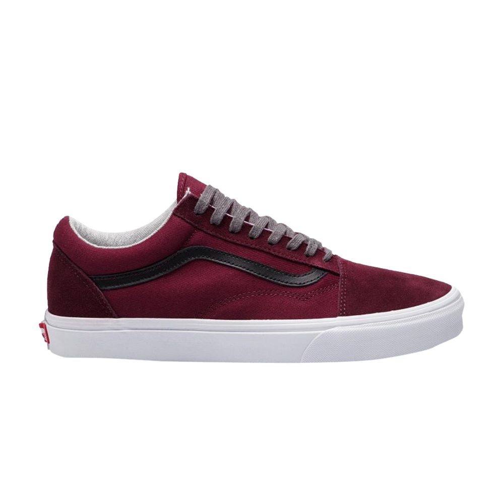 Pre-owned Vans Old Skool 'jersey Lace Port Royale Black' | Red | Men's Size 7