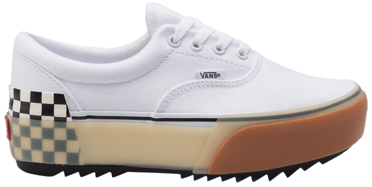 注目!完売近い VANS ERA STACKED WHITE/CHECKERBOARDスニーカー Buy Era Stacked 'White Checkerboard' - VN0A4BTOTDC | GOAT