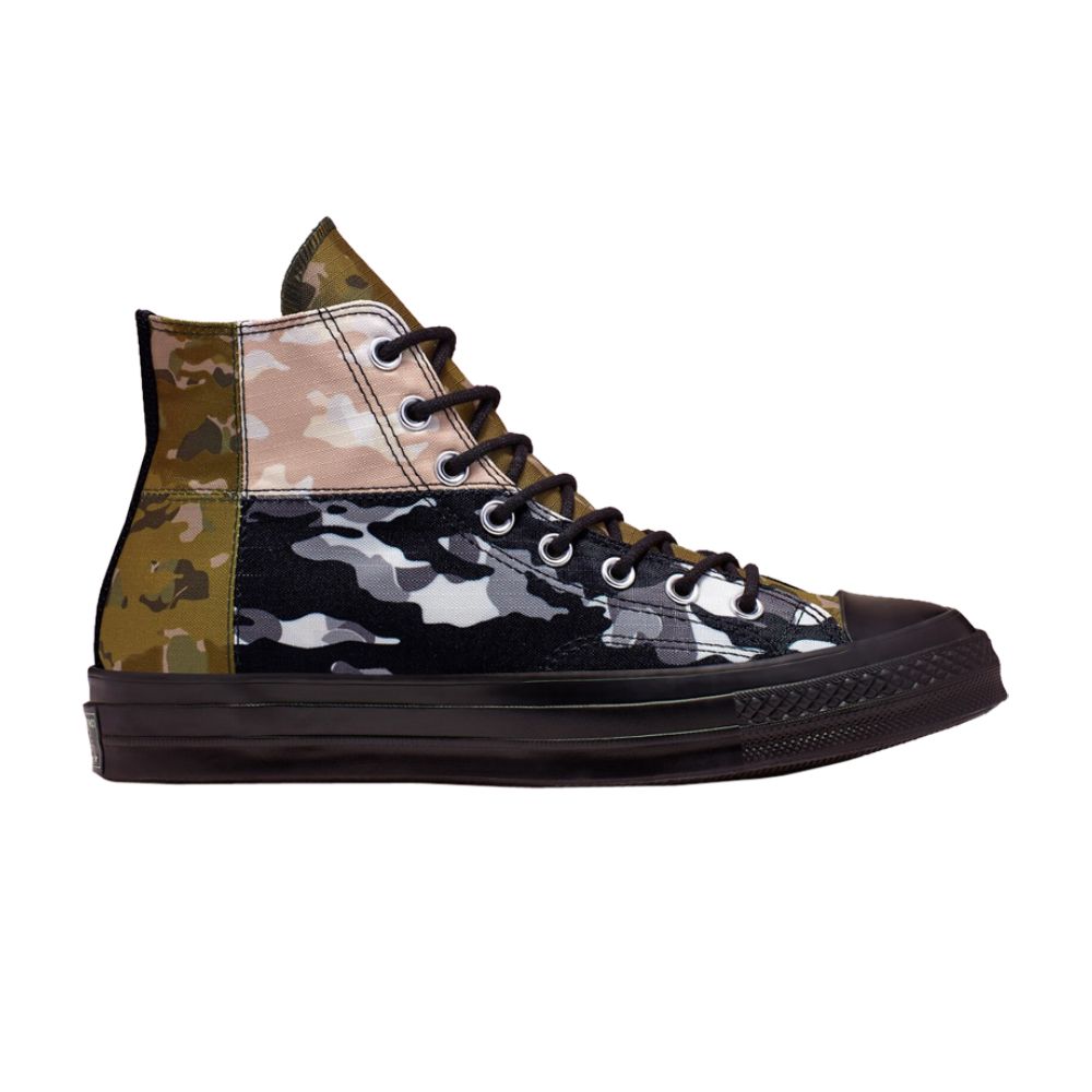 CONVERSE CHUCK 70 HIGH 'PATCHWORK BLOCKED - CAMO BLACK'