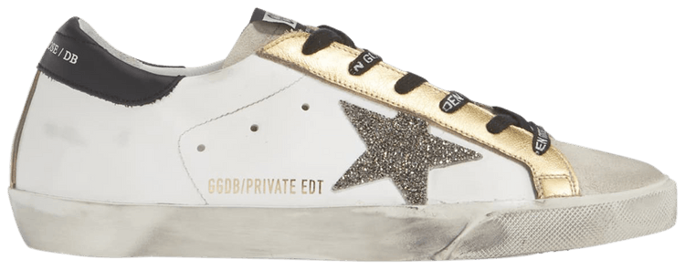 Golden Goose Wmns Superstar Low White Gold