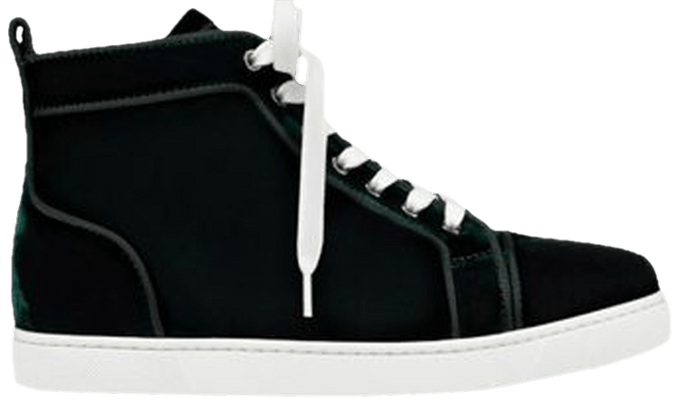 Christian Louboutin Wmns Louis Flat Velvet Black