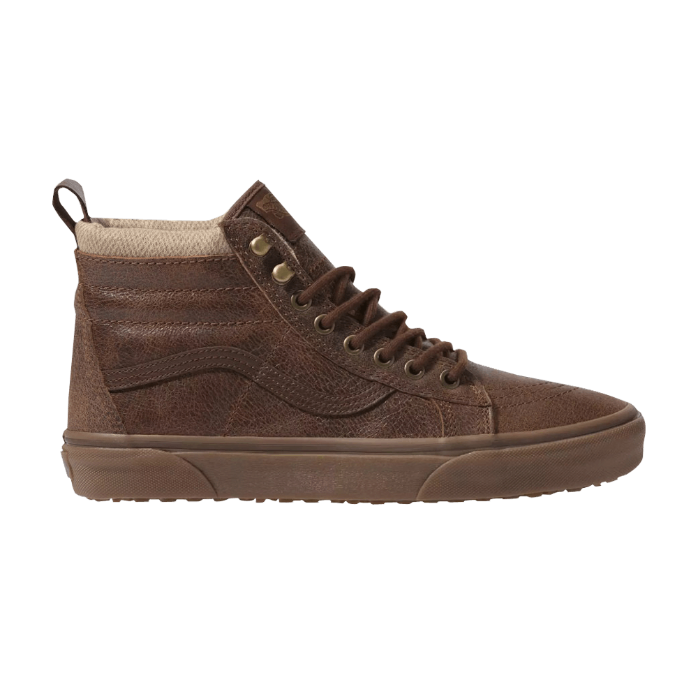 Sk8 hi mte leather brown herringbone clearance