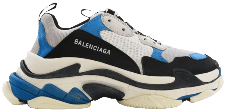 Balenciaga Triple S Sneaker Black Blue