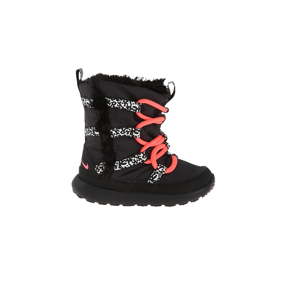 Pre-owned Nike Roshe Run High Sneakerboot Td 'black Hyper Punch' | Infant Size 10