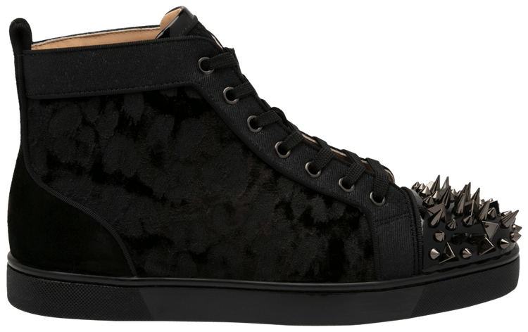 Christian Louboutin Louis Orlato Flat Calf Spikes Version Black