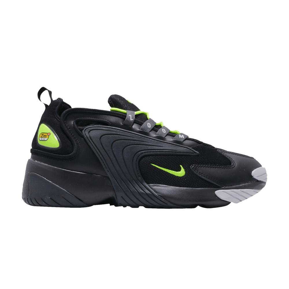 nike zoom 2k black green