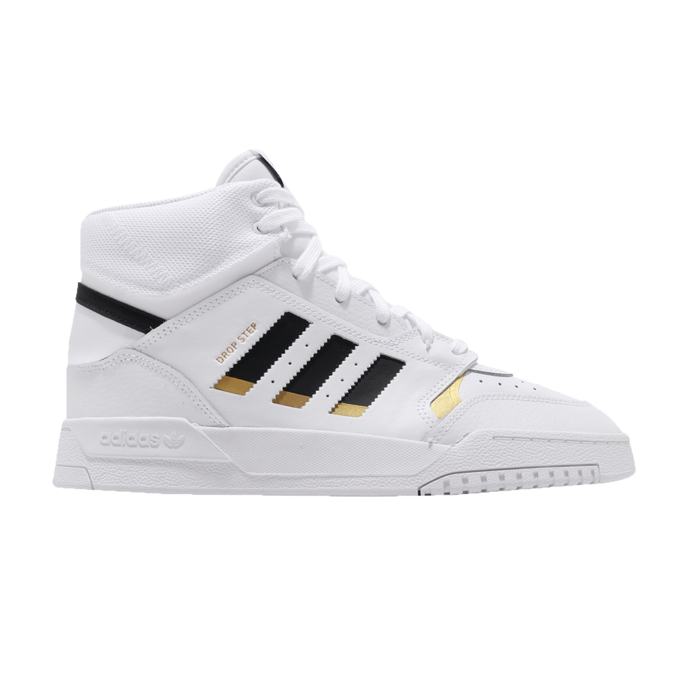 Pre-owned Adidas Originals Drop Step 'gold Metallic' In White