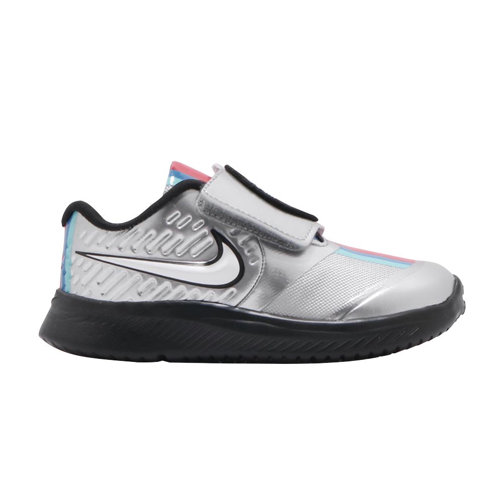 Pre-owned Nike Star Runner 2 Auto Tdv 'metallic Silver' | Infant Size 9