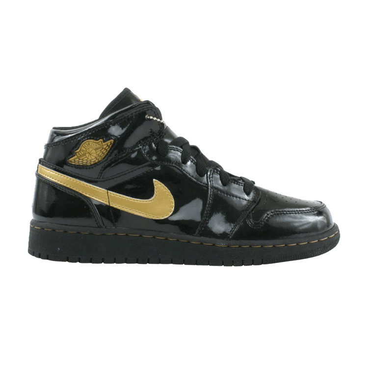 Jordan 1 retro black metallic gold shop