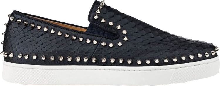 Christian Louboutin Roller Boat Flat 'Black Scales'