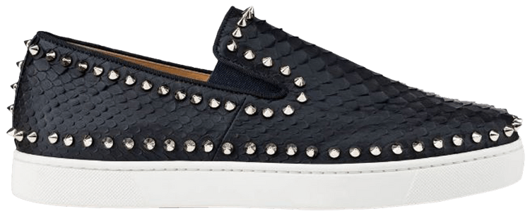 Buy Christian Louboutin Roller Boat Flat Black Scales