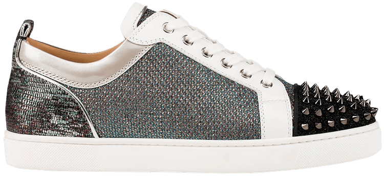 Christian Louboutin Louis Flat Calf Spikes Studded Black